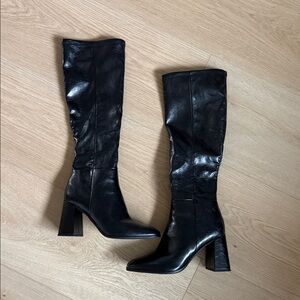 Steve Madden Black Heeled Boots